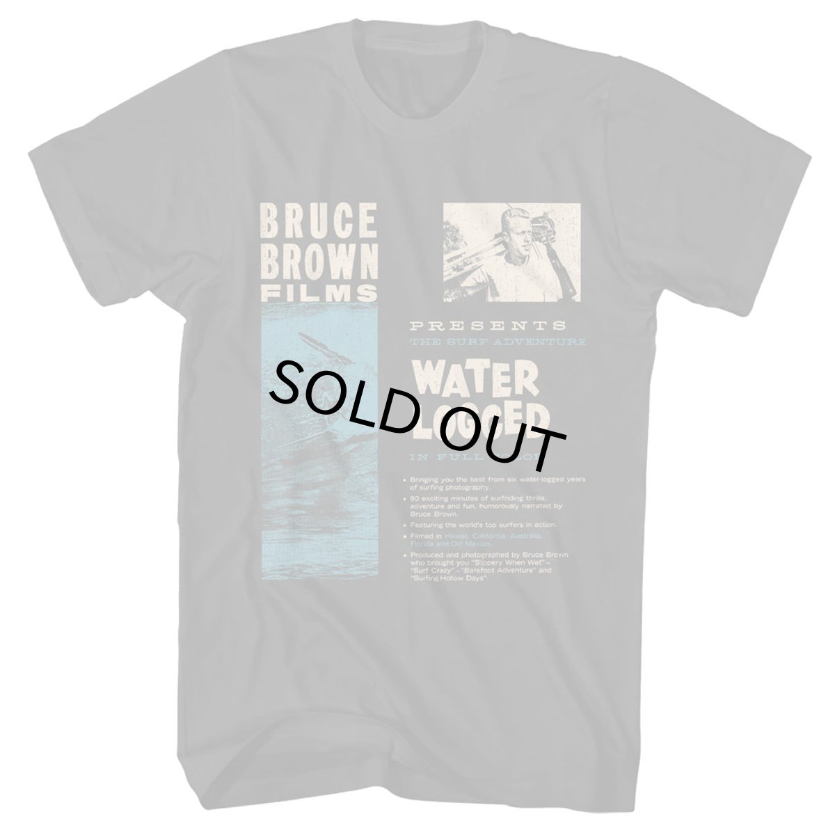 画像1: AMERICAN CLASSICS　BRUCE BROWN FILM ブルースブラウンフィルム WATER LOGGED BLACK メンズ/レディース (1)