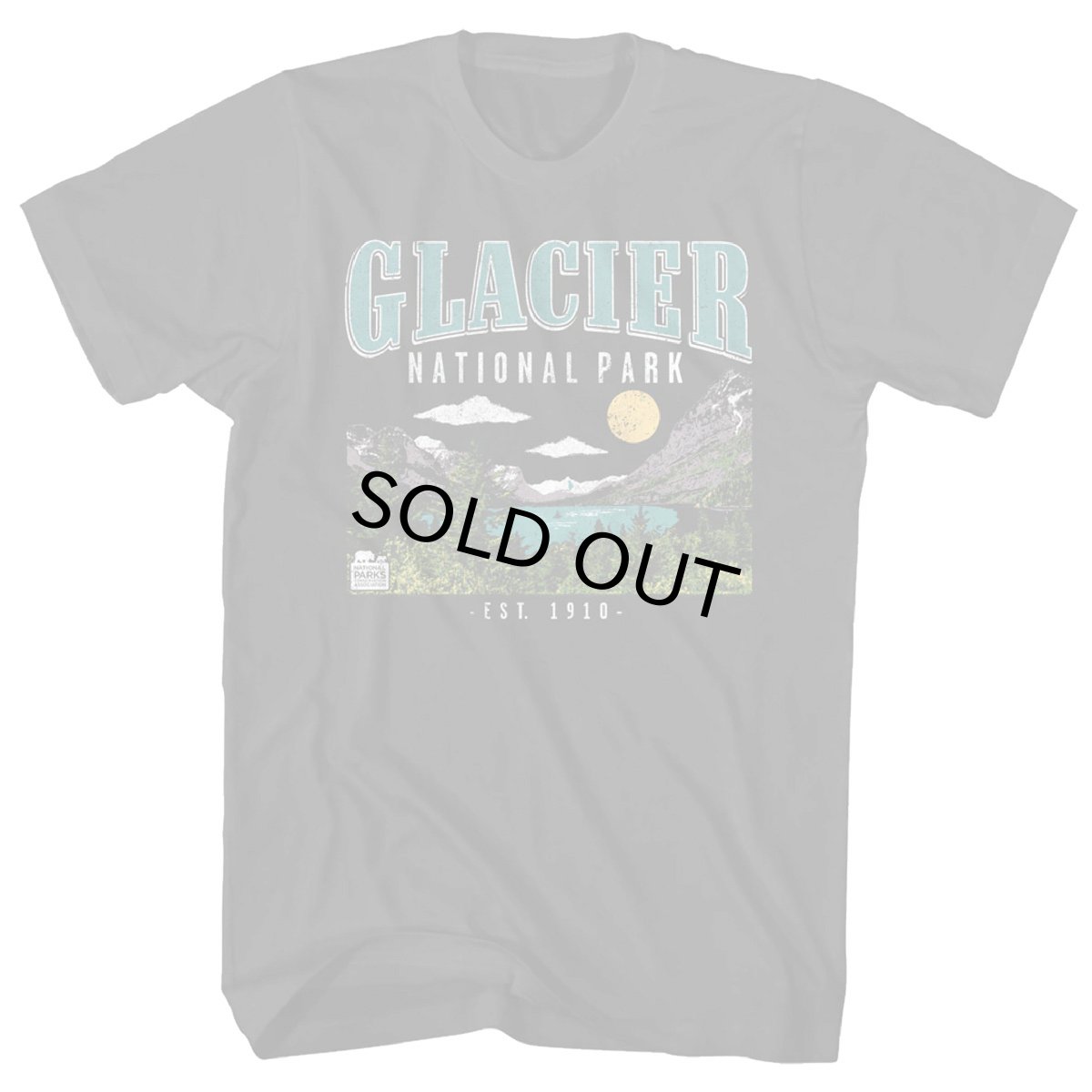 画像1: AMERICAN CLASSICS　NATIONAL PARKS ナショナルパーク GLACIER NATIONAL PARK グレイシャ－国立公園 BLK メンズ/レディース (1)