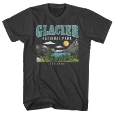 画像1: AMERICAN CLASSICS　NATIONAL PARKS ナショナルパーク GLACIER NATIONAL PARK グレイシャ－国立公園 BLK メンズ/レディース (1)