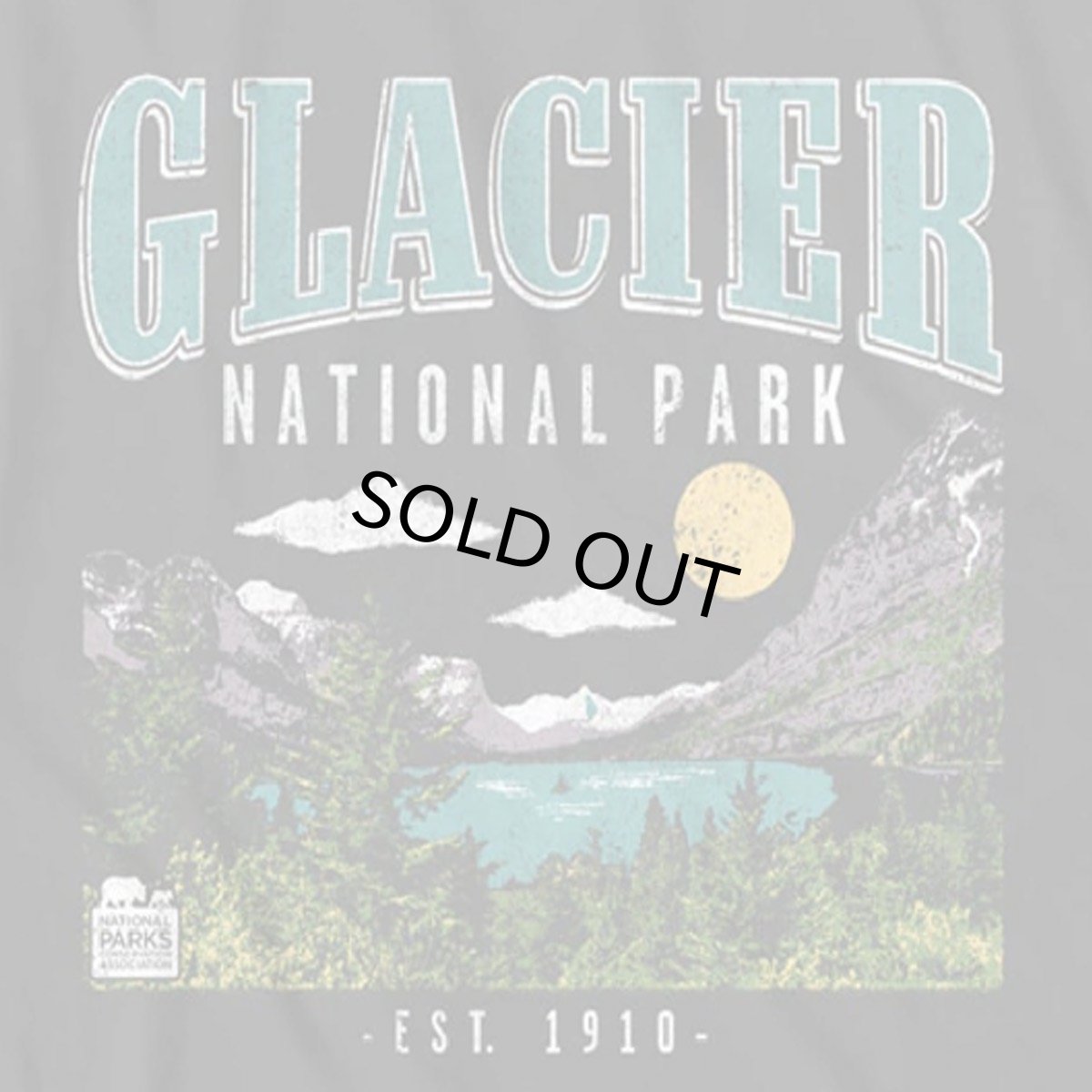 画像2: AMERICAN CLASSICS　NATIONAL PARKS ナショナルパーク GLACIER NATIONAL PARK グレイシャ－国立公園 BLK メンズ/レディース (2)