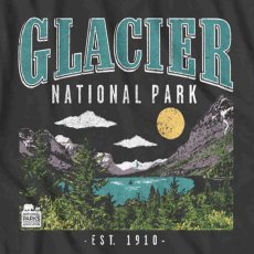 画像2: AMERICAN CLASSICS　NATIONAL PARKS ナショナルパーク GLACIER NATIONAL PARK グレイシャ－国立公園 BLK メンズ/レディース (2)