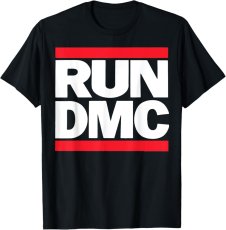 画像1: RUN DMC LOGO　BLACK メンズ/レディース (1)