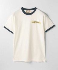 画像1: 【MALIBU FARM】CALIFORNIA  PRINT リンガー TEE マリブファーム プリント リンガーT  GREEN WINE DENIM 3色 ロスアンゼルス メンズ/レディース (1)