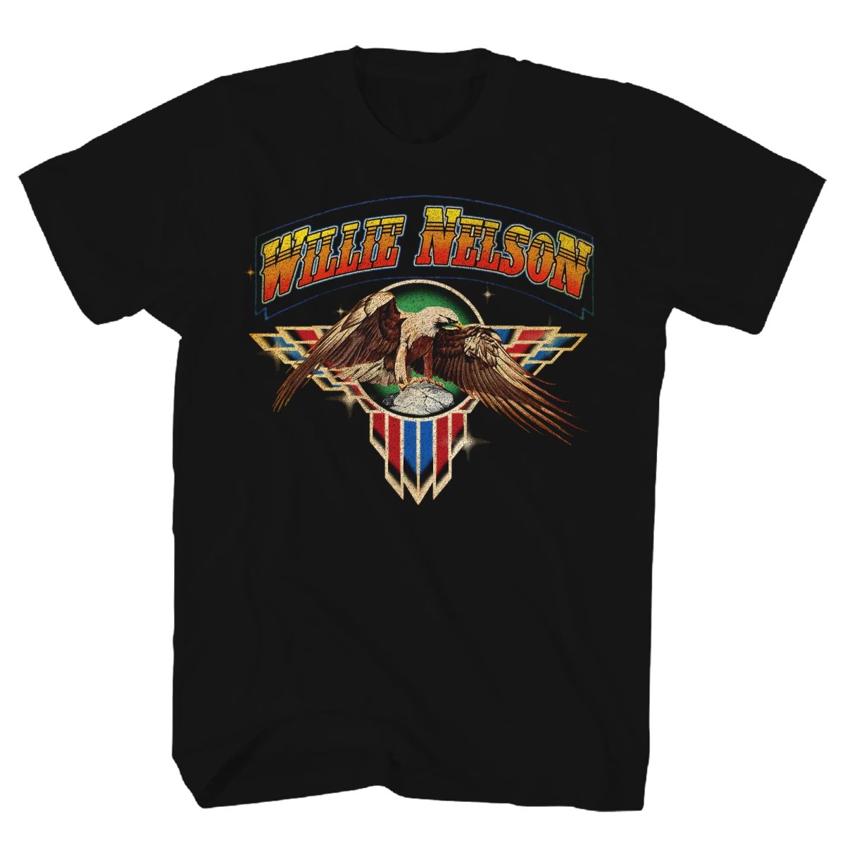 画像1: ZION　WILLE NELSON EAGLE EMBLEM T BLACK メンズ/レディース (1)