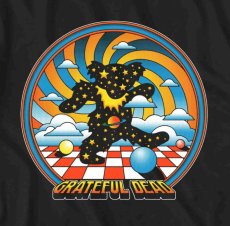 画像2: GRATEFUL DEAD SPACE BEAR T BLACK メンズ/レディース (2)
