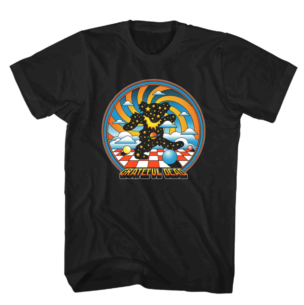 画像1: GRATEFUL DEAD SPACE BEAR T BLACK メンズ/レディース (1)
