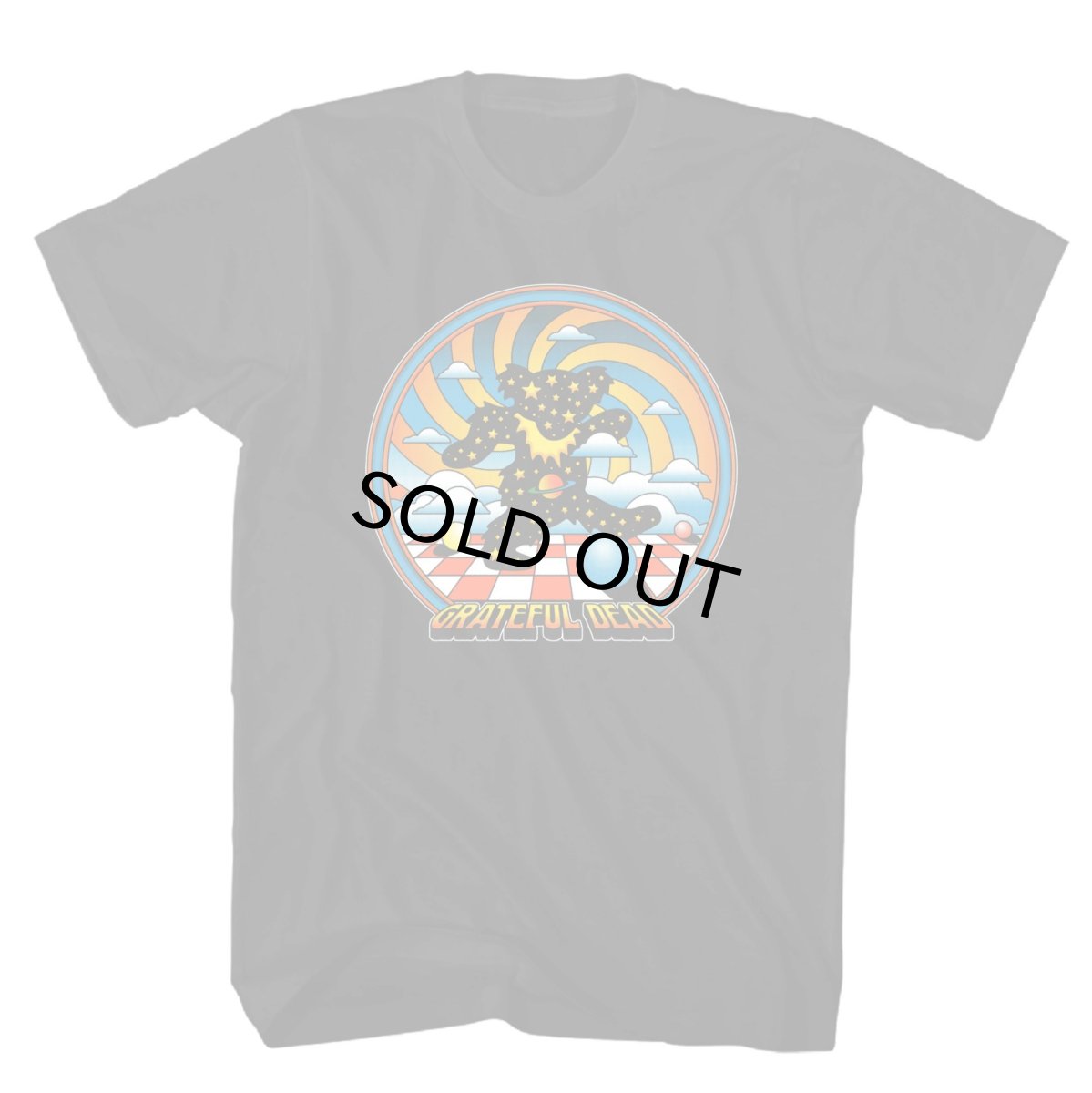 画像1: GRATEFUL DEAD SPACE BEAR T BLACK メンズ/レディース (1)