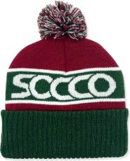 画像2: SOCCO PONPON KNIT CAP  全2色  BLUE/WINE メンズ/レディース  (2)