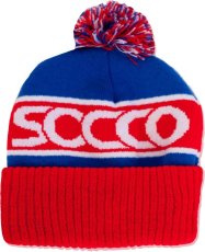 画像1: SOCCO PONPON KNIT CAP  全2色  BLUE/WINE メンズ/レディース  (1)