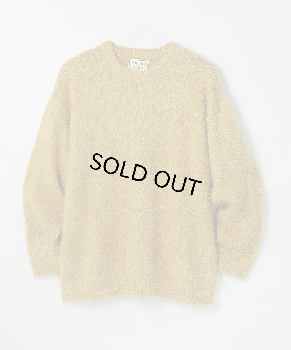画像4: MALIBU FARM マリブファーム  モヘア風ニットCREW 全4色 メンズ/レディース (4)