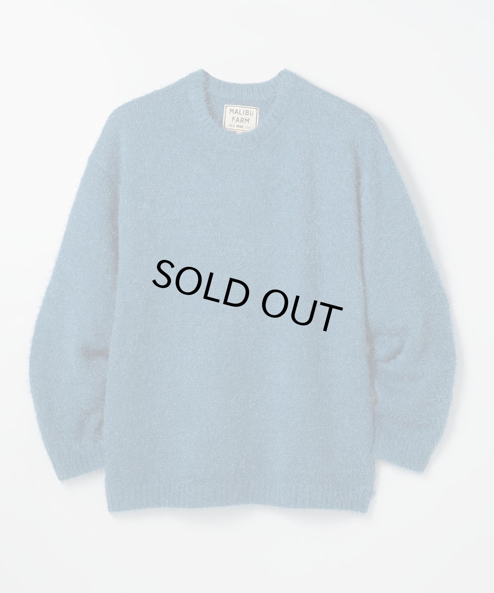 画像2: MALIBU FARM マリブファーム  モヘア風ニットCREW 全4色 メンズ/レディース (2)