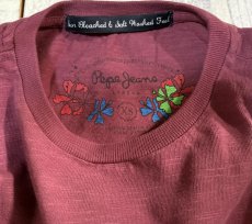 画像3: PEPE JEANS ペペジーンズ SURF19 WINE  S/S TEE  メンズ/レディース (3)