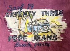 画像2: PEPE JEANS ペペジーンズ SURF19 WINE  S/S TEE  メンズ/レディース (2)