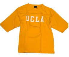 画像1: UCLA ロゴ FOOTBALL TEE ゴールド YELLOW  メンズ/レディース (1)