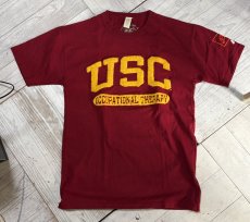 画像1: ＜1点物＞REMAKE VINTAGE TEE / USC　バーガンディ リメイク　刺繍　プリントＴＥＥ  メンズ/レディース (1)