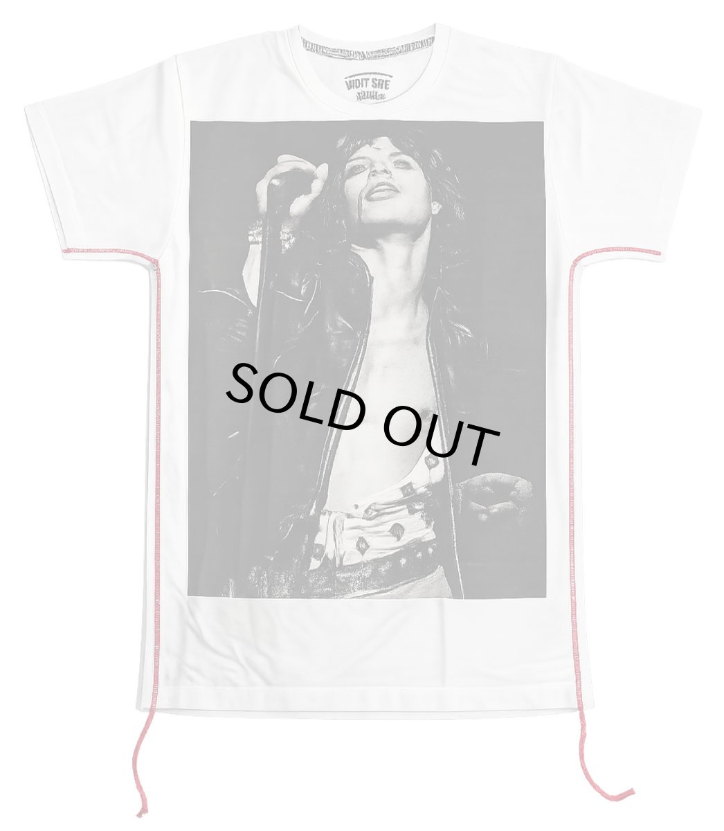 画像1: HOUSE of the GOODS Mick Jagger ミックジャガー PRINT TEE 　WHITE/GRAY　2色  メンズ/レディース (1)