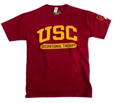 画像1: ＜1点物＞REMAKE VINTAGE TEE / USC　バーガンディ リメイク　刺繍　プリントＴＥＥ  メンズ/レディース (1)