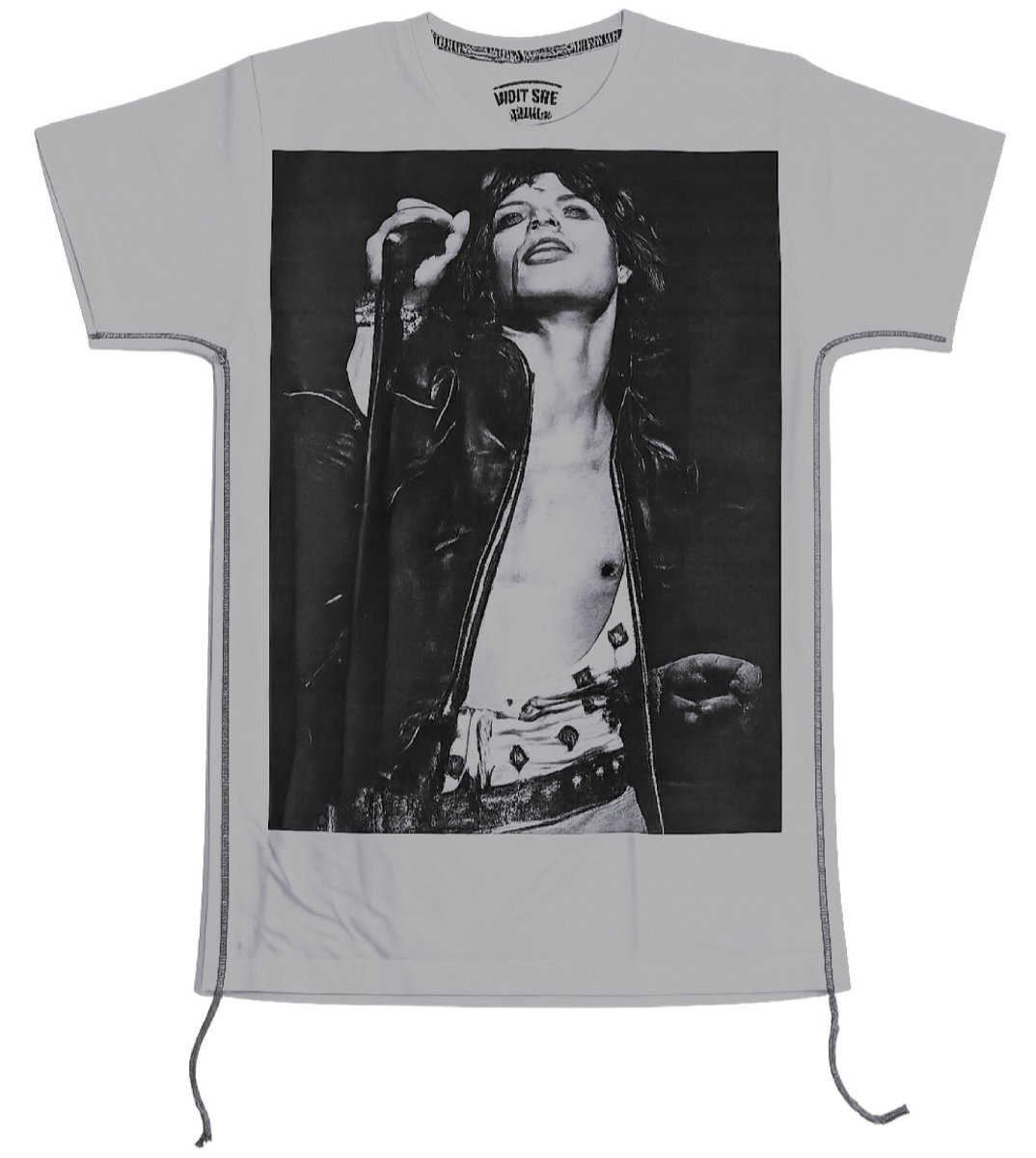 画像2: HOUSE of the GOODS Mick Jagger ミックジャガー PRINT TEE 　WHITE/GRAY　2色  メンズ/レディース (2)
