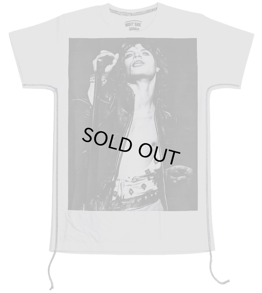 画像2: HOUSE of the GOODS Mick Jagger ミックジャガー PRINT TEE 　WHITE/GRAY　2色  メンズ/レディース (2)