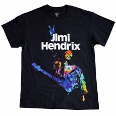 画像1: AUTHENTIC HENDRIX ジミヘンドリックス JIMI HENDRIX　PEACEーT  BLACK  メンズ/レディース (1)