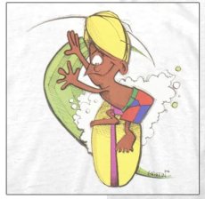 画像2: RICK GRIFFIN MUFFY柄  両面プリントTシャツ　WHITE　 メンズ/レディース (2)