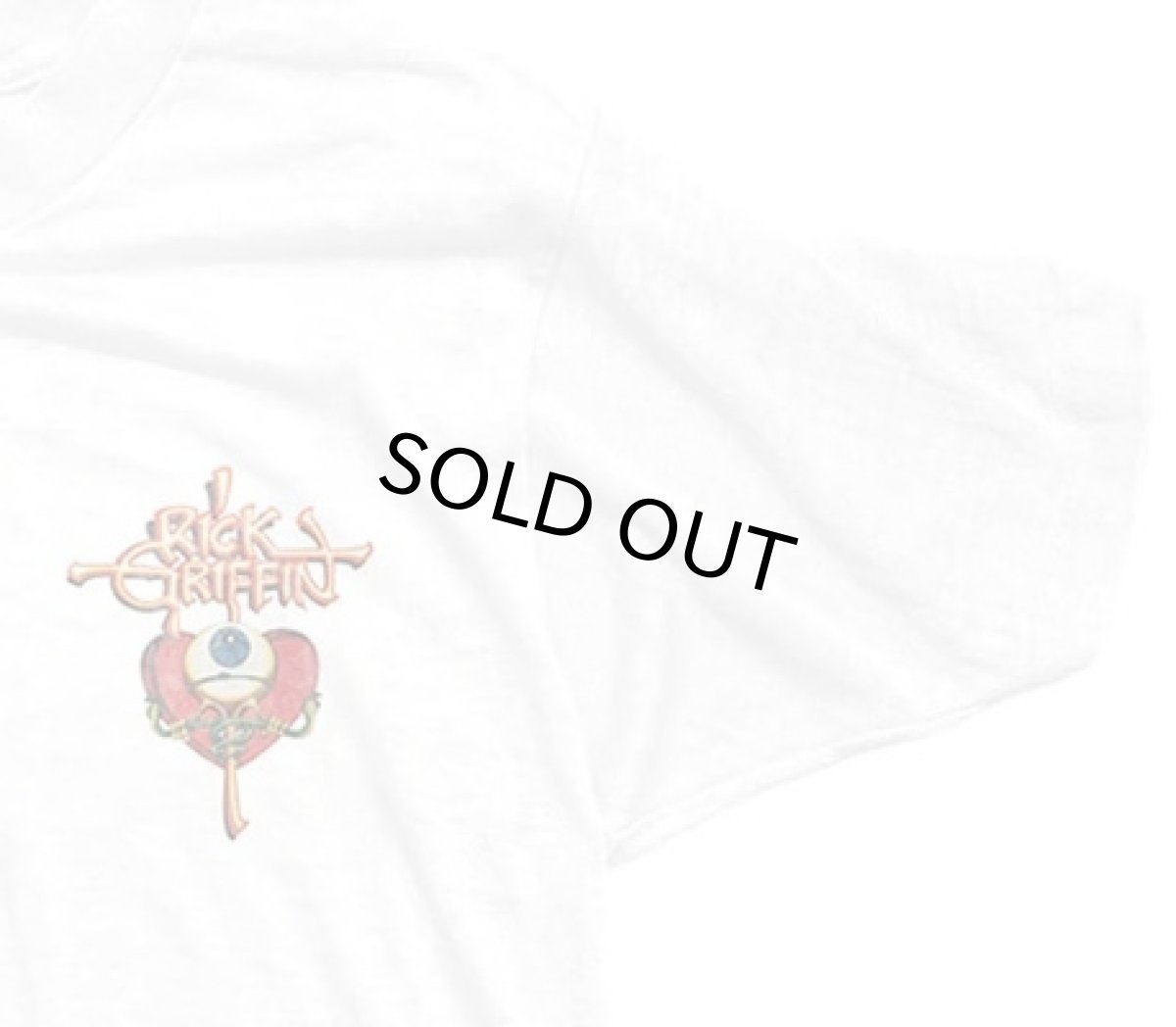 画像3: 【50%OFF】RICK GRIFFIN EYE&HEART柄　両面プリントTシャツ　WHITE　 メンズ/レディース (3)