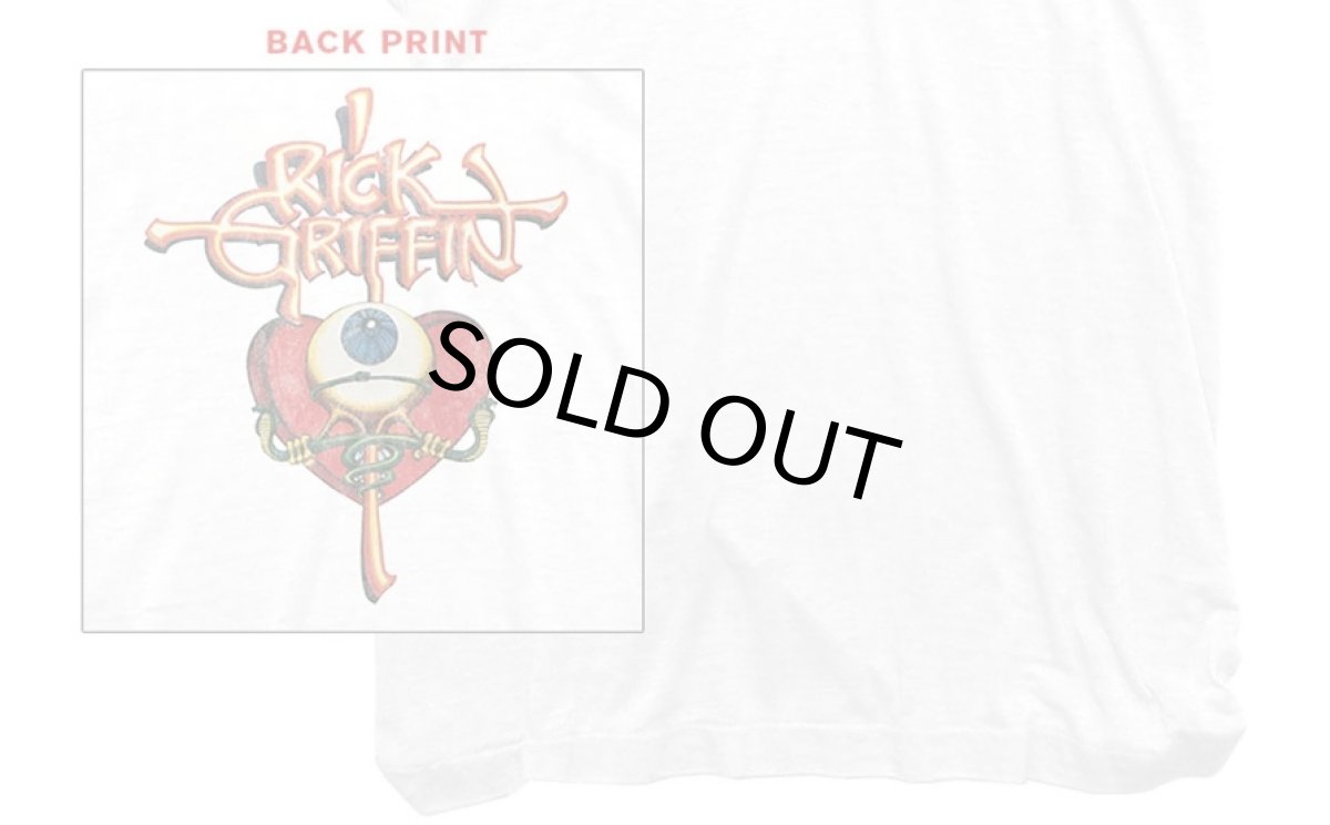 画像4: 【50%OFF】RICK GRIFFIN EYE&HEART柄　両面プリントTシャツ　WHITE　 メンズ/レディース (4)