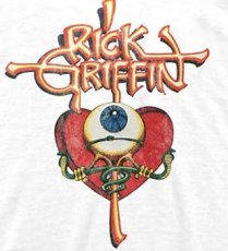 画像2: RICK GRIFFIN EYE&HEART柄　両面プリントTシャツ　WHITE　 メンズ/レディース (2)