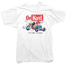 画像1: TOM MENDY GO KART柄プリントTシャツ　WHITE　 メンズ/レディース (1)