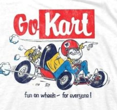 画像2: TOM MENDY GO KART柄プリントTシャツ　WHITE　 メンズ/レディース (2)