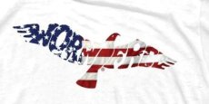 画像2: WORNFREE  FLAG EAGLEプリントTシャツ　WHITE　 メンズ/レディース (2)