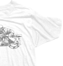画像3: WORNFREE BIKEプリントTシャツ　WHITE　 メンズ/レディース (3)