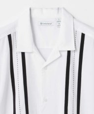画像3: CUBAVERA　キューバシャツ レトロストライプ WHITE BLACK　2色　メンズ/レディース (3)