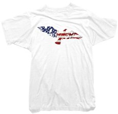 画像1: WORNFREE  FLAG EAGLEプリントTシャツ　WHITE　 メンズ/レディース (1)