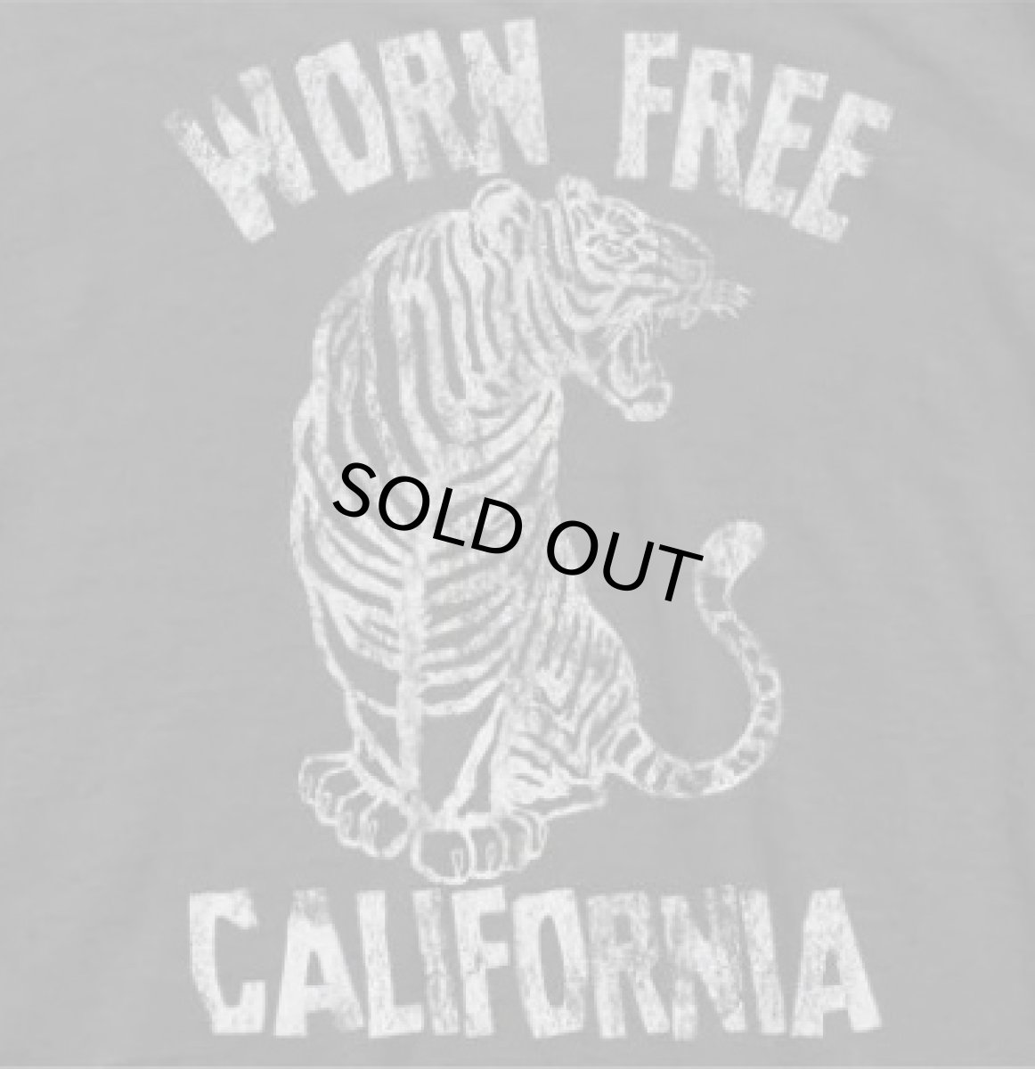 画像2: WORNFREE TIGER柄両面プリントTシャツ　BLACK　 メンズ/レディース (2)