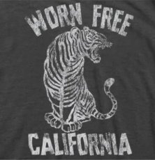 画像2: WORNFREE TIGER柄両面プリントTシャツ　BLACK　 メンズ/レディース (2)