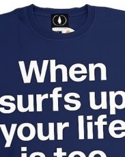 画像5: BACK HEAD バックヘッド PIGMENT DYEプリント-Tシャツ　SURFS UP  BLK/NVY/NAT　全3色 メンズ/レディース (5)