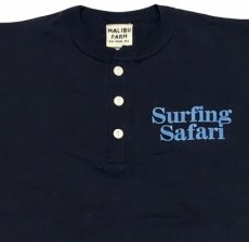 画像3: 【MALIBU FARM】SURFING SAFARI PRINT 3B HENLY TEE マリブファームプリント ヘンリーT  WHT/NVY　2色　カリフォルニア　 メンズ/レディース (3)