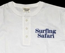 画像4: 【MALIBU FARM】SURFING SAFARI PRINT 3B HENLY TEE マリブファームプリント ヘンリーT  WHT/NVY　2色　カリフォルニア　 メンズ/レディース (4)