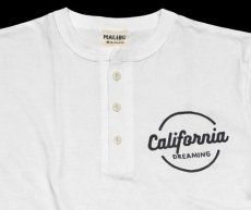 画像4: 【MALIBU FARM】CALIFORNIA PRINT 3B HENLY TEE マリブファームプリント ヘンリーT  WHT/NVY　2色　カリフォルニア　 メンズ/レディース (4)
