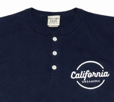 画像3: 【MALIBU FARM】CALIFORNIA PRINT 3B HENLY TEE マリブファームプリント ヘンリーT  WHT/NVY　2色　カリフォルニア　 メンズ/レディース (3)