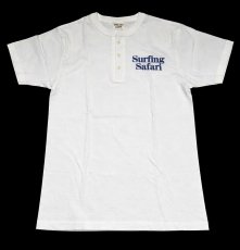 画像2: 【MALIBU FARM】SURFING SAFARI PRINT 3B HENLY TEE マリブファームプリント ヘンリーT  WHT/NVY　2色　カリフォルニア　 メンズ/レディース (2)
