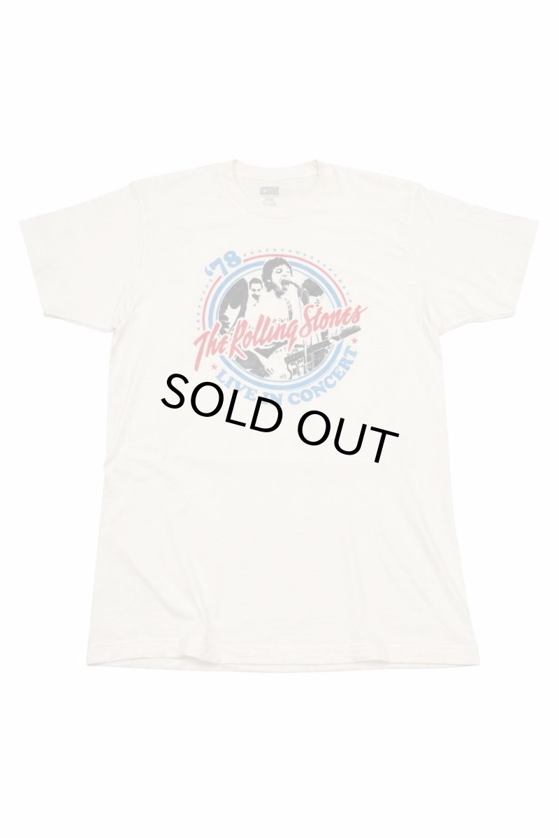 画像1: AMERICAN CLASSICS　ローリングストーンズツアープリント TEE  WHITE  メンズ/レディース (1)