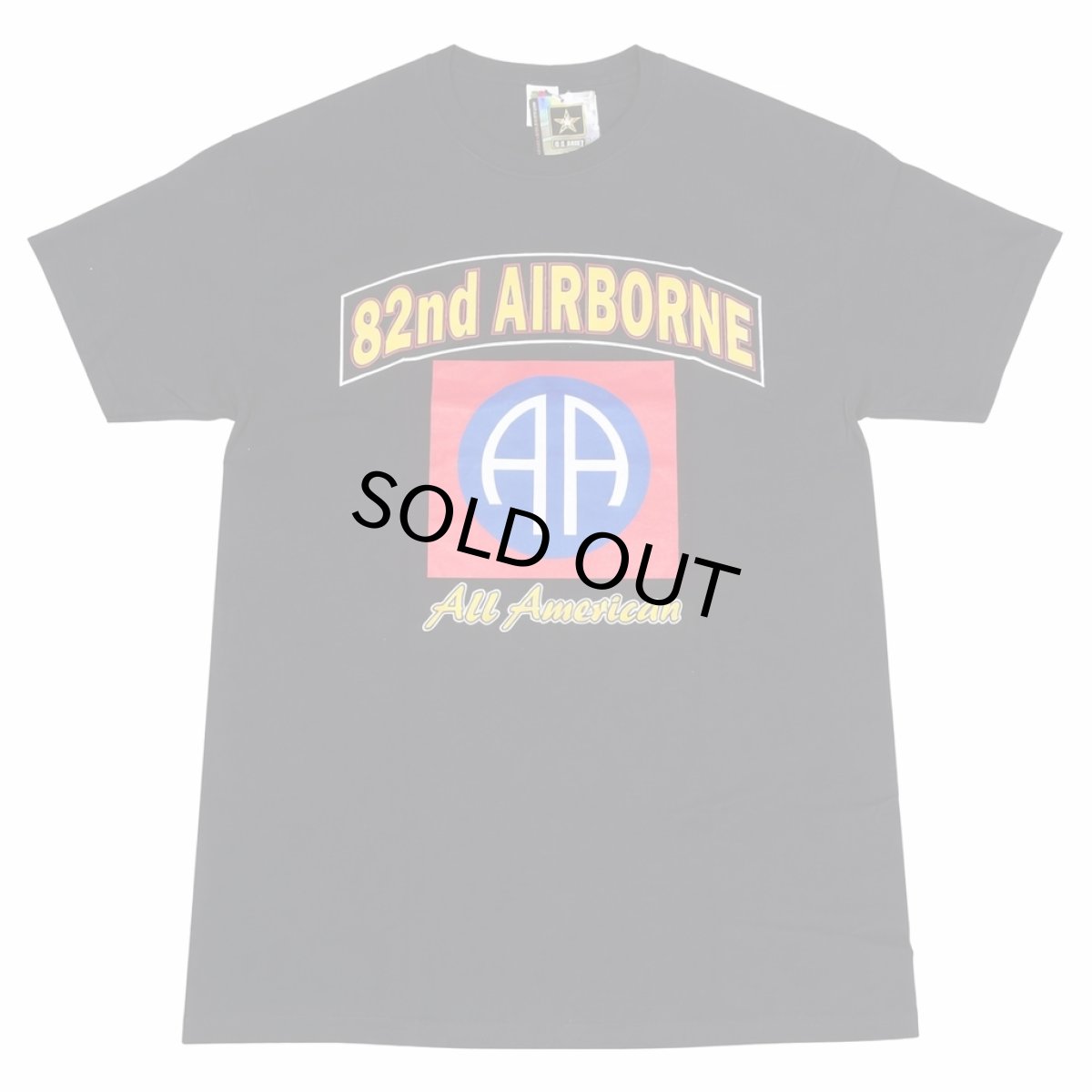 画像1: FOX OUTDOOR  2ND  AIRBORNE ライセンス プリント TEE  BLK メンズ/レディース (1)
