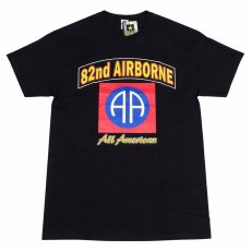 画像1: FOX OUTDOOR  2ND  AIRBORNE ライセンス プリント TEE  BLK メンズ/レディース (1)