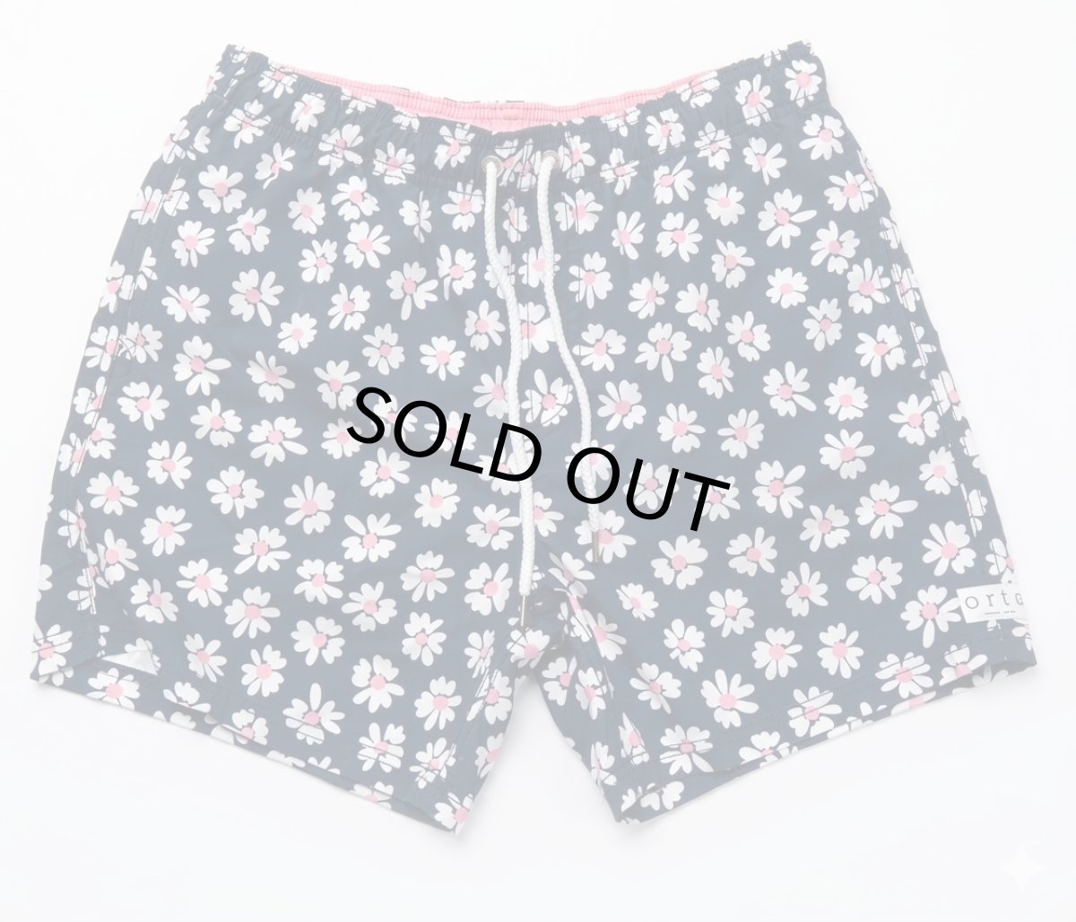 画像1: Ortc clothing  フラワープリント スイムショーツ　2色 PINK/YEW  メンズ/レディース (1)