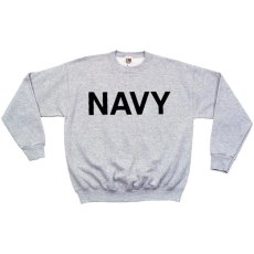画像1: FOX OUTDOOR US NAVYライセンス プリントSWEAT CREW  メンズ/レディース (1)
