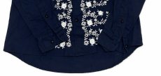 画像4: BACK HEAD バックヘッド リネンシリーズL/S刺繍シャツ	 (4)