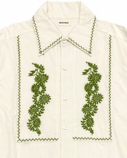 画像2: 	BACK HEAD バックヘッド リネンシリーズL/S刺繍メキシカンシャツ (2)
