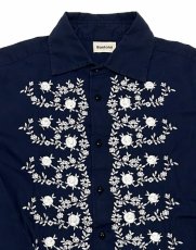 画像3: BACK HEAD バックヘッド リネンシリーズL/S刺繍シャツ	 (3)